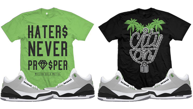 jordan 3 chlorophyll shirt