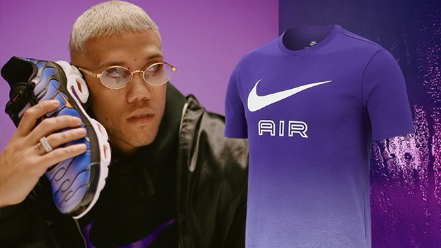 purple nike air max shirt