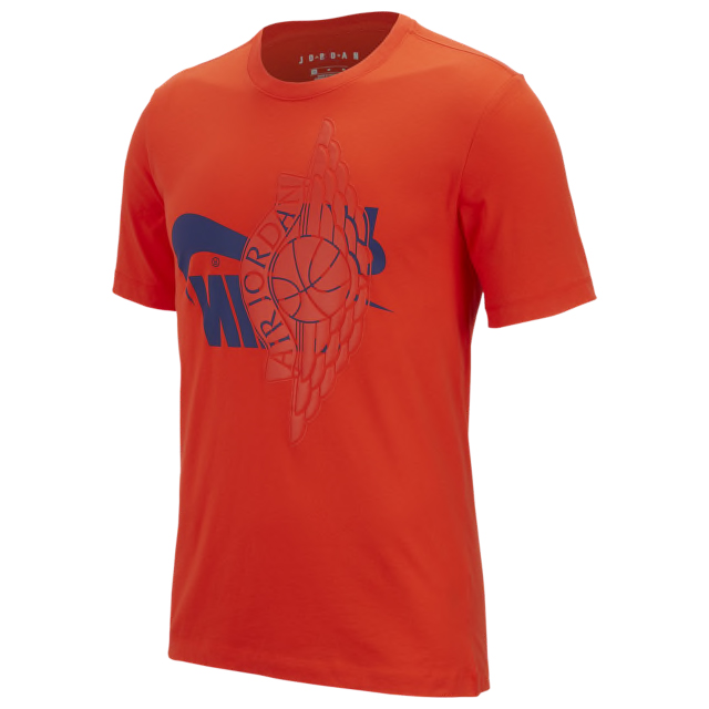 Air Jordan 1 Mid Team Orange Shirt Match | SneakerFits.com