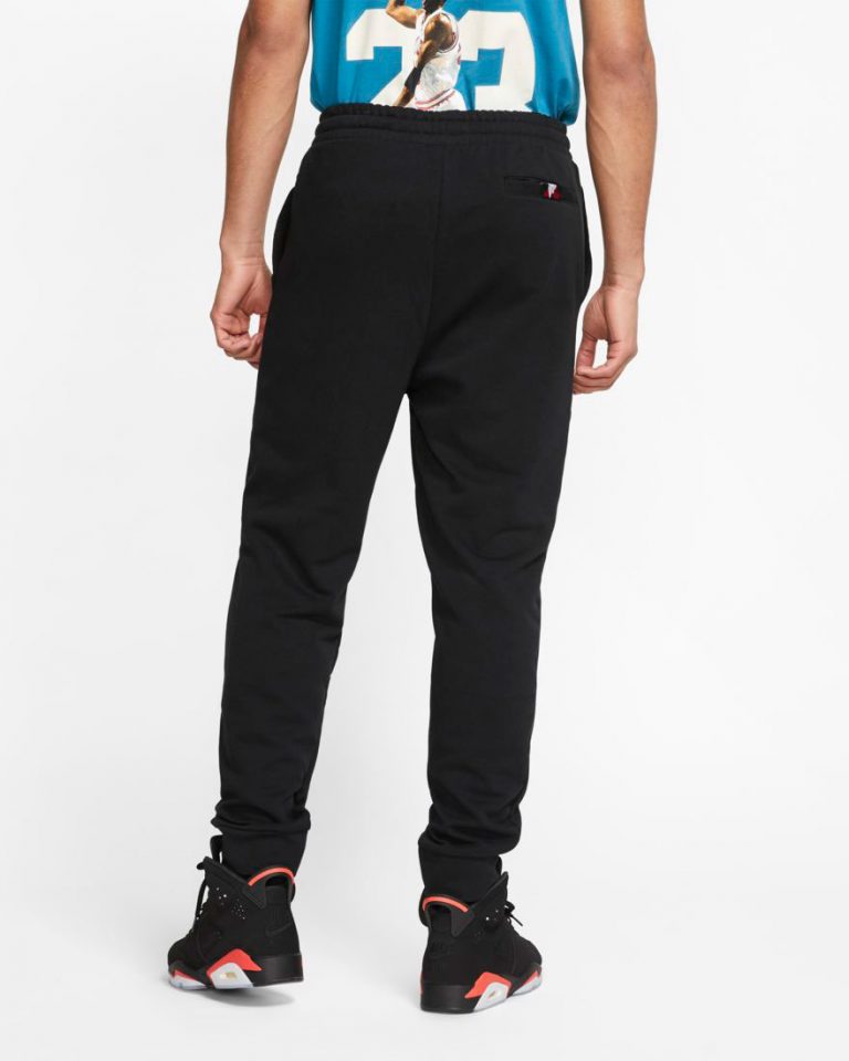 black and red jordan pants