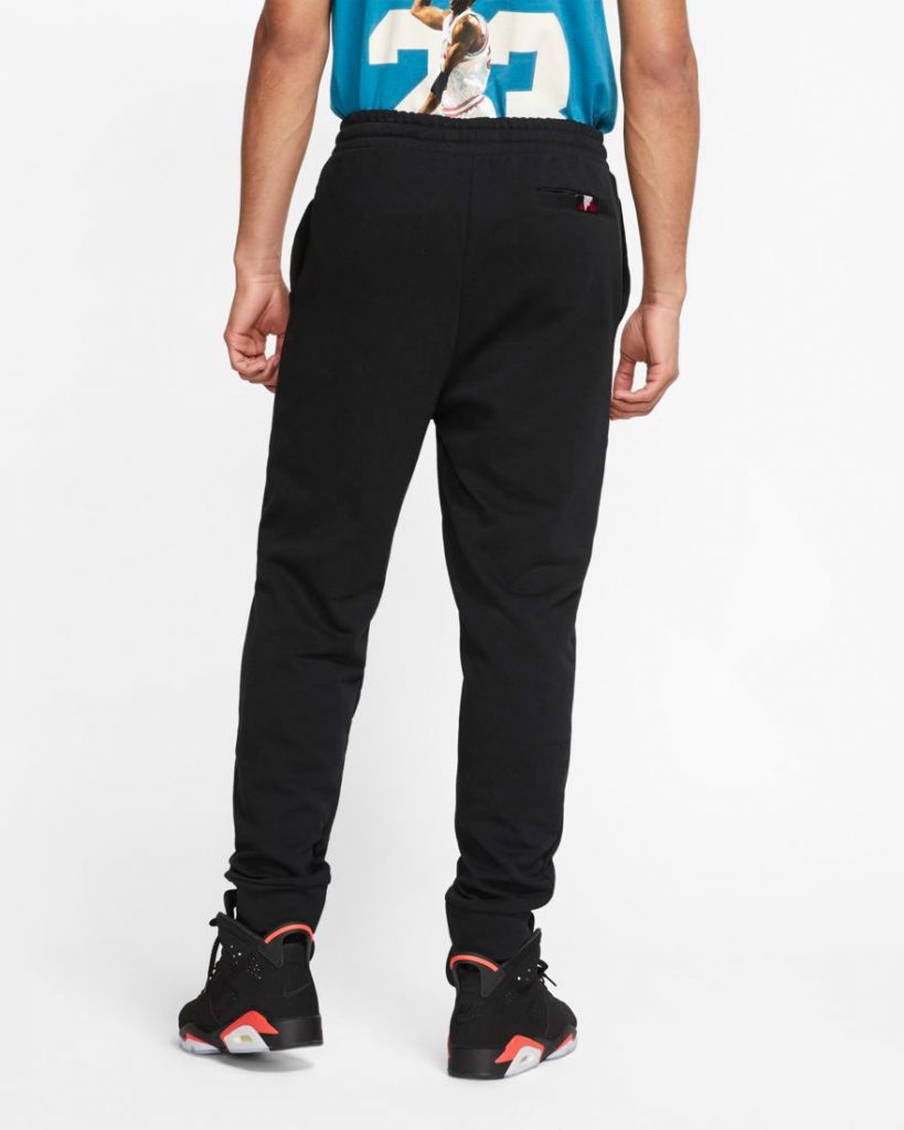 red and black jordan pants