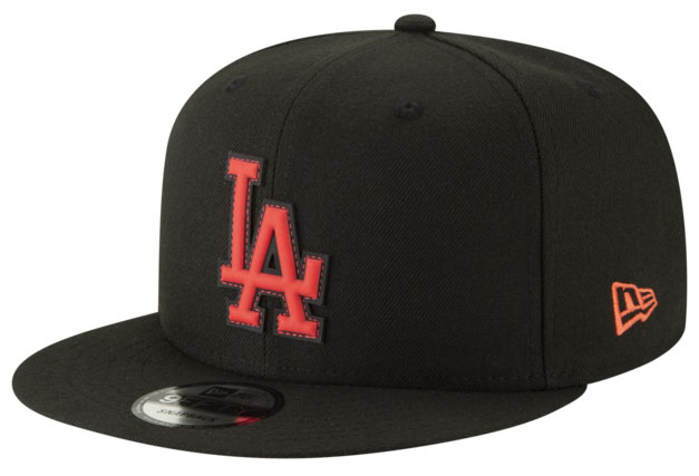 Jordan 6 Black Infrared MLB Snapback Hats | SneakerFits.com