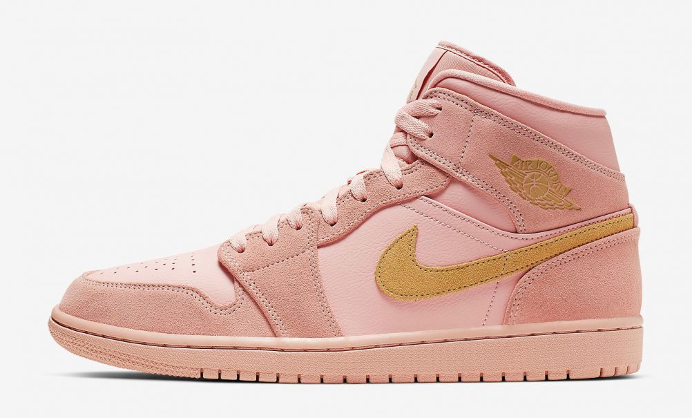 Air Jordan 1 Mid Coral Stardust Available Now | SneakerFits.com