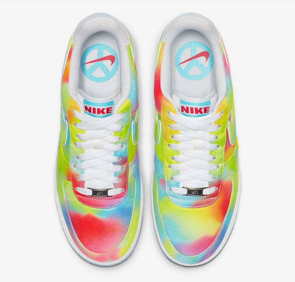 stussy tie dye air force 1