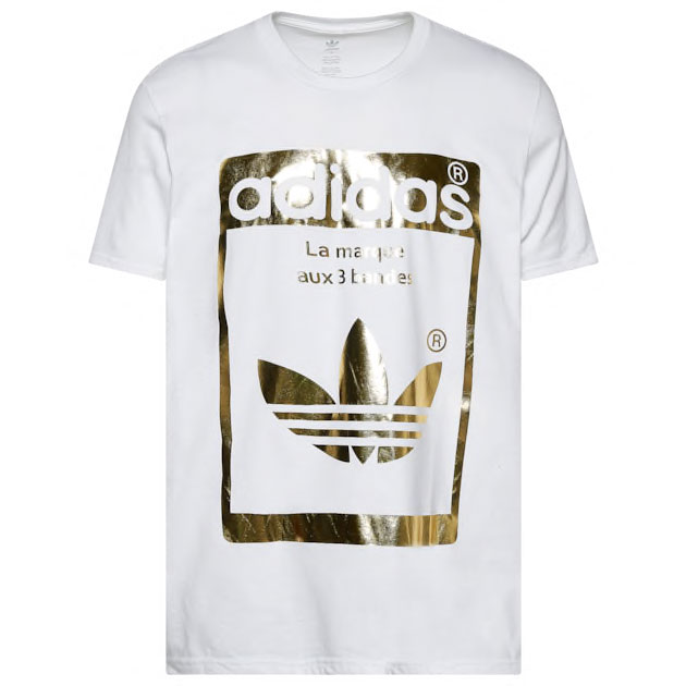 adidas Originals Hardcourt Metallic Gold Shirt Hoodie Match ...