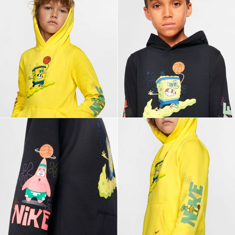 nike kyrie spongebob pineapple fleece hoodie