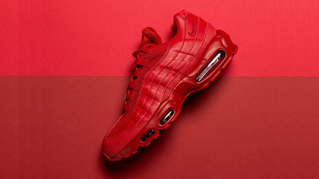 all red nike air max 95