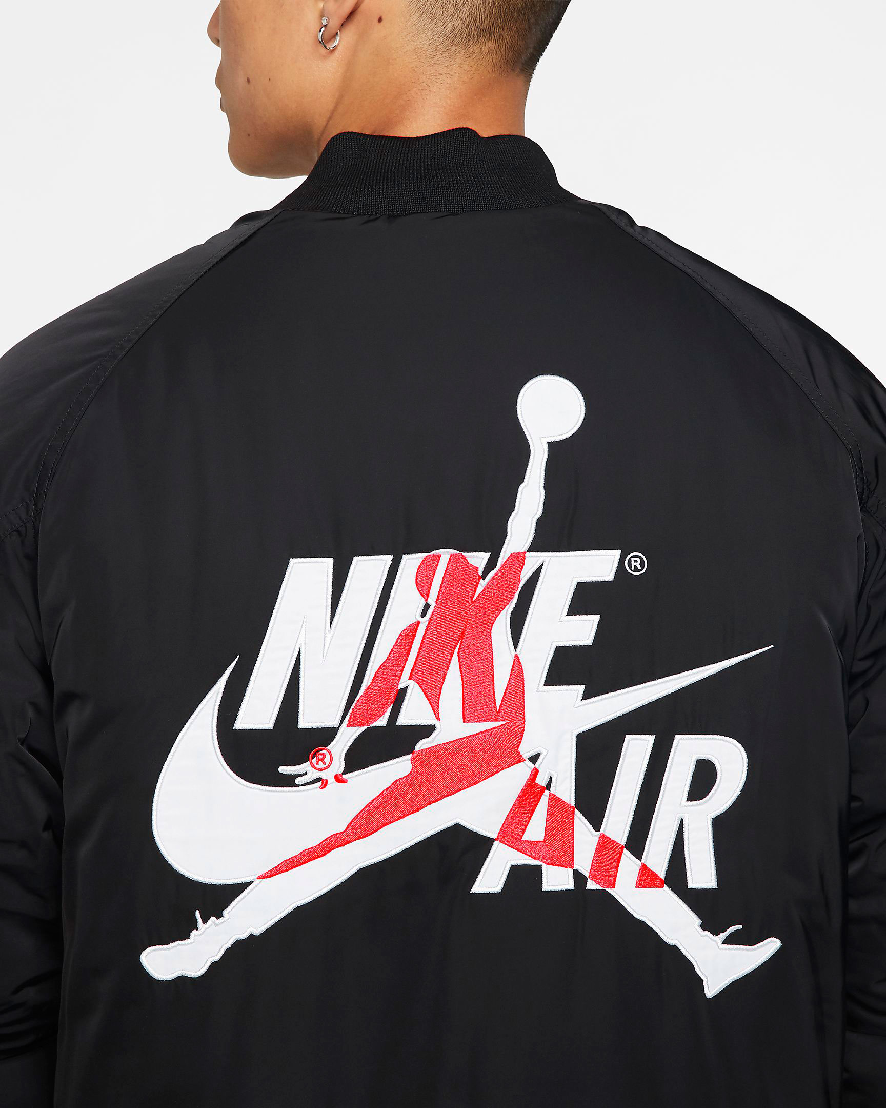 Jordan Black Infrared Wings MA 1 Jacket | SneakerFits.com