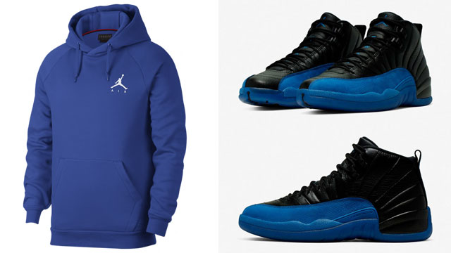 royal blue and black jordan hoodie