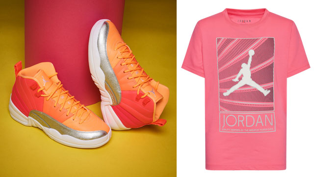 racer pink jordan 12 shirts to match