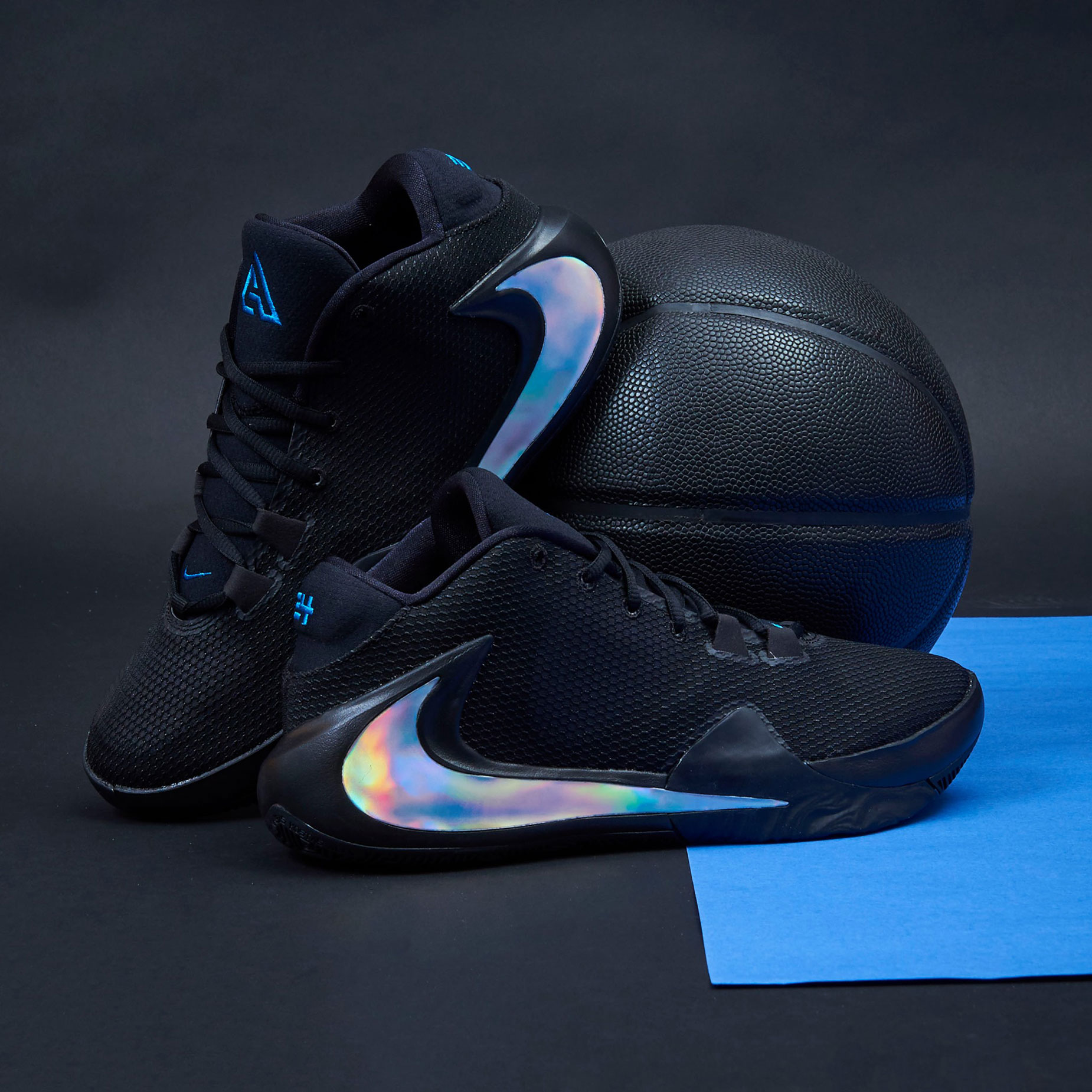 Nike Zoom Freak 1 Black Multi Color Iridescent Available Now | SneakerFits.com