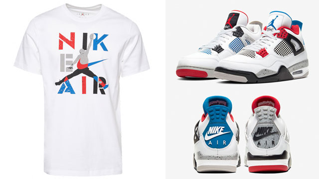 nike red white and blue t shirt