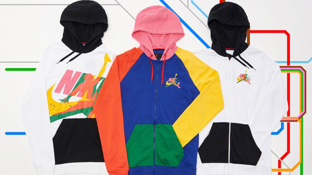 jordan hoodie colorful