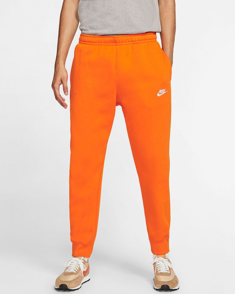 orange jogger pants