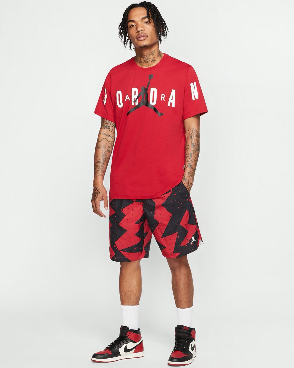 jordan jumpman poolside printed shorts