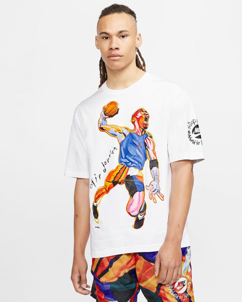 jordan hoop heroes print shorts