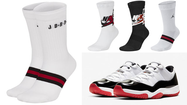 Air Jordan 11 Low Concord Bred Socks 