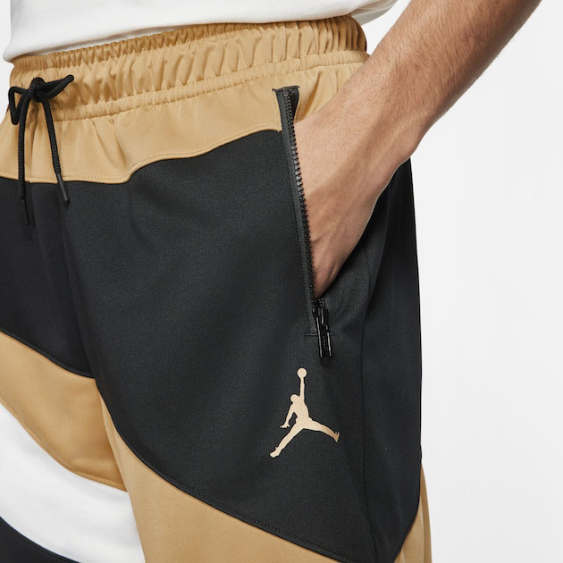 Air Jordan 6 DMP Wave Shorts Black Gold | SneakerFits.com