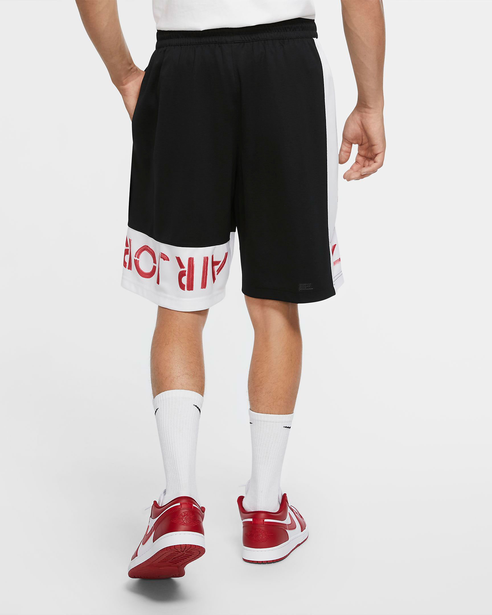 Air Jordan 11 Low White Black Red Shorts | SneakerFits.com