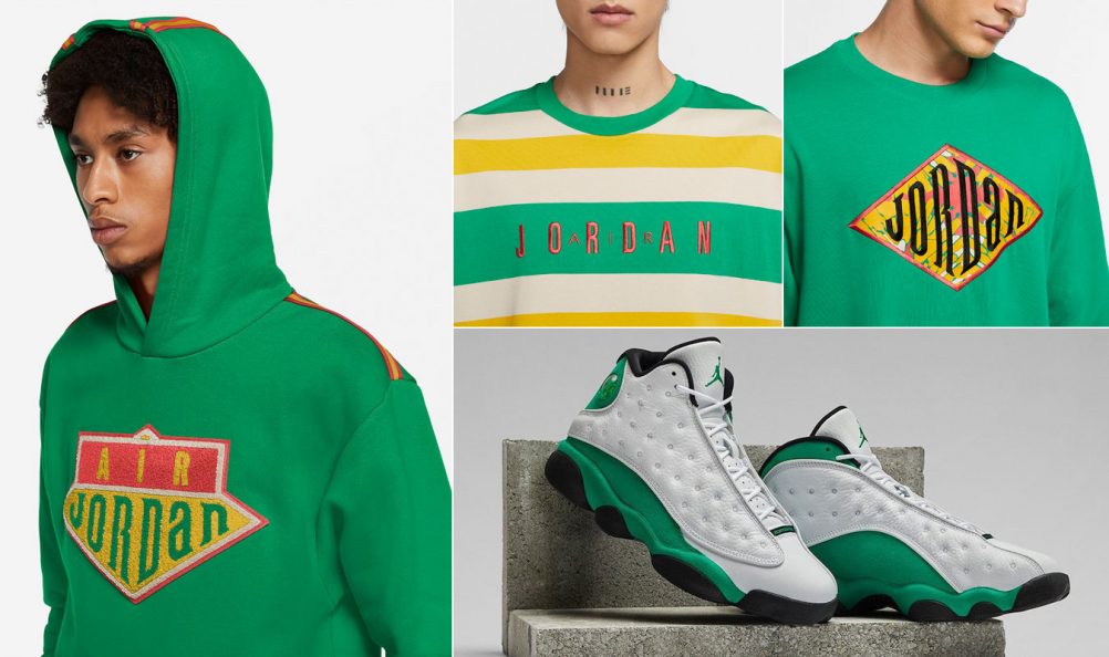 jordan 13 lucky green pants