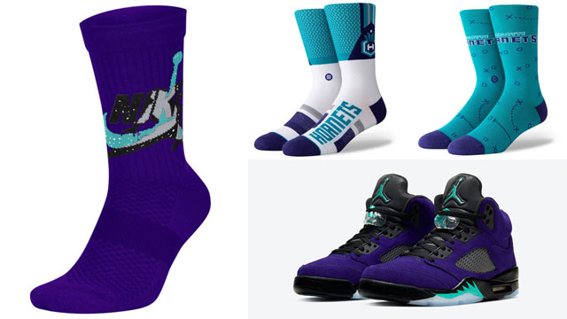 air-jordan-5-purple-grape-socks