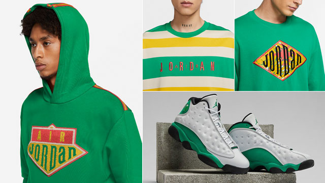 jordan-13-lucky-green-matching-apparel