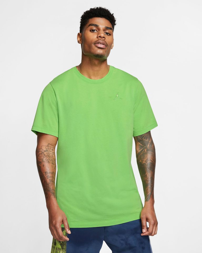 air jordan green shirt