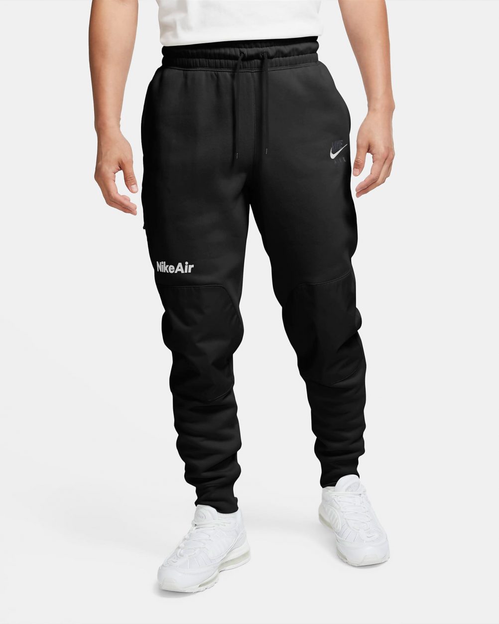 nike air fleece pants black