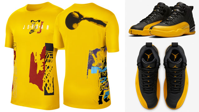 shirts to match jordan 12 black and yellow