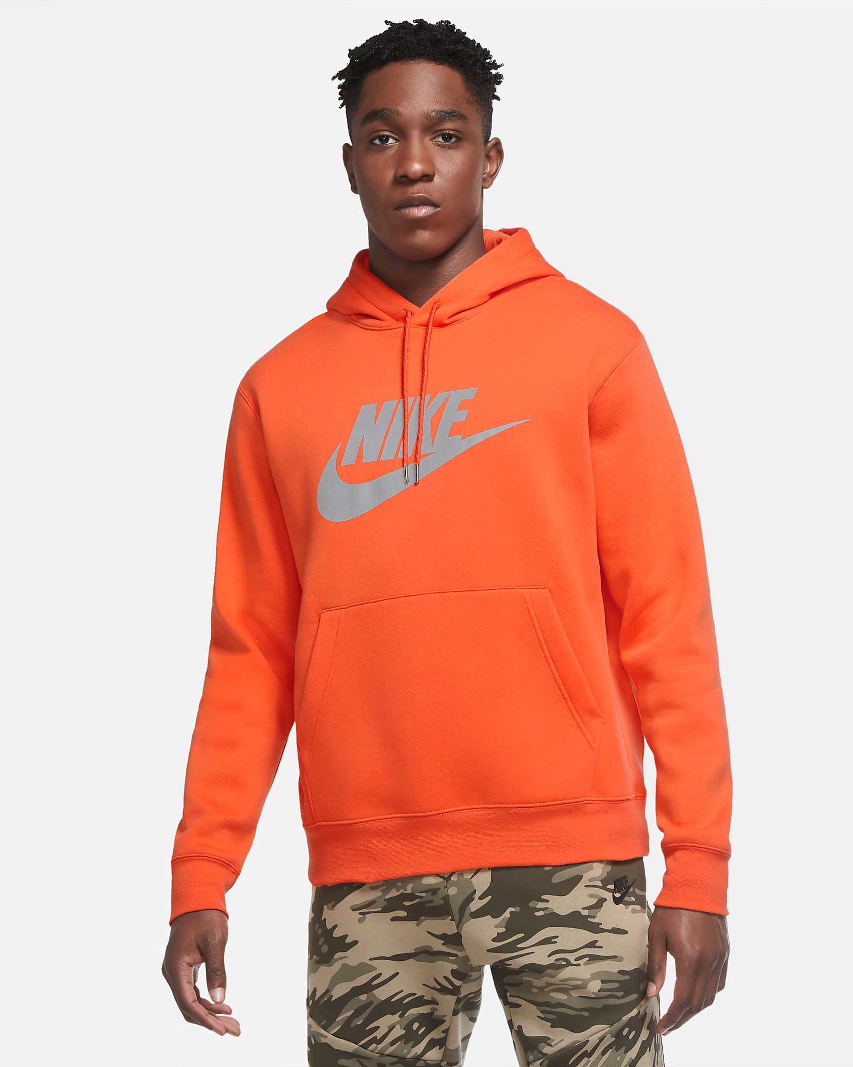 Nike Air Force 1 Orange Skeleton Hoodie | SneakerFits.com