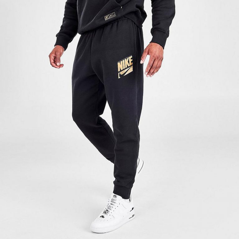 black and gold jogger set