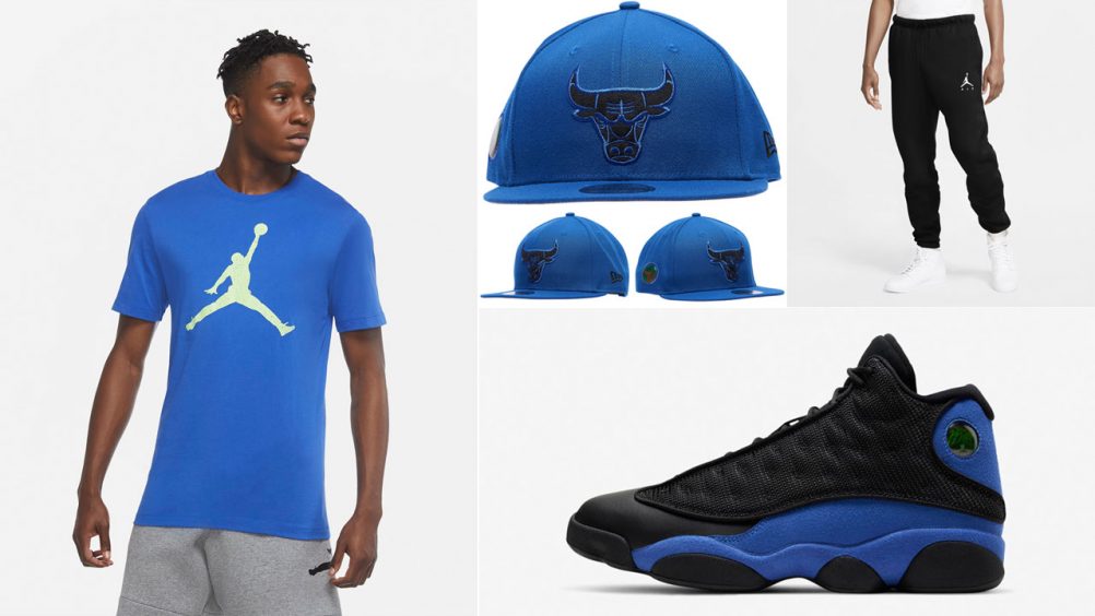 jordan 13 black hyper royal outfit