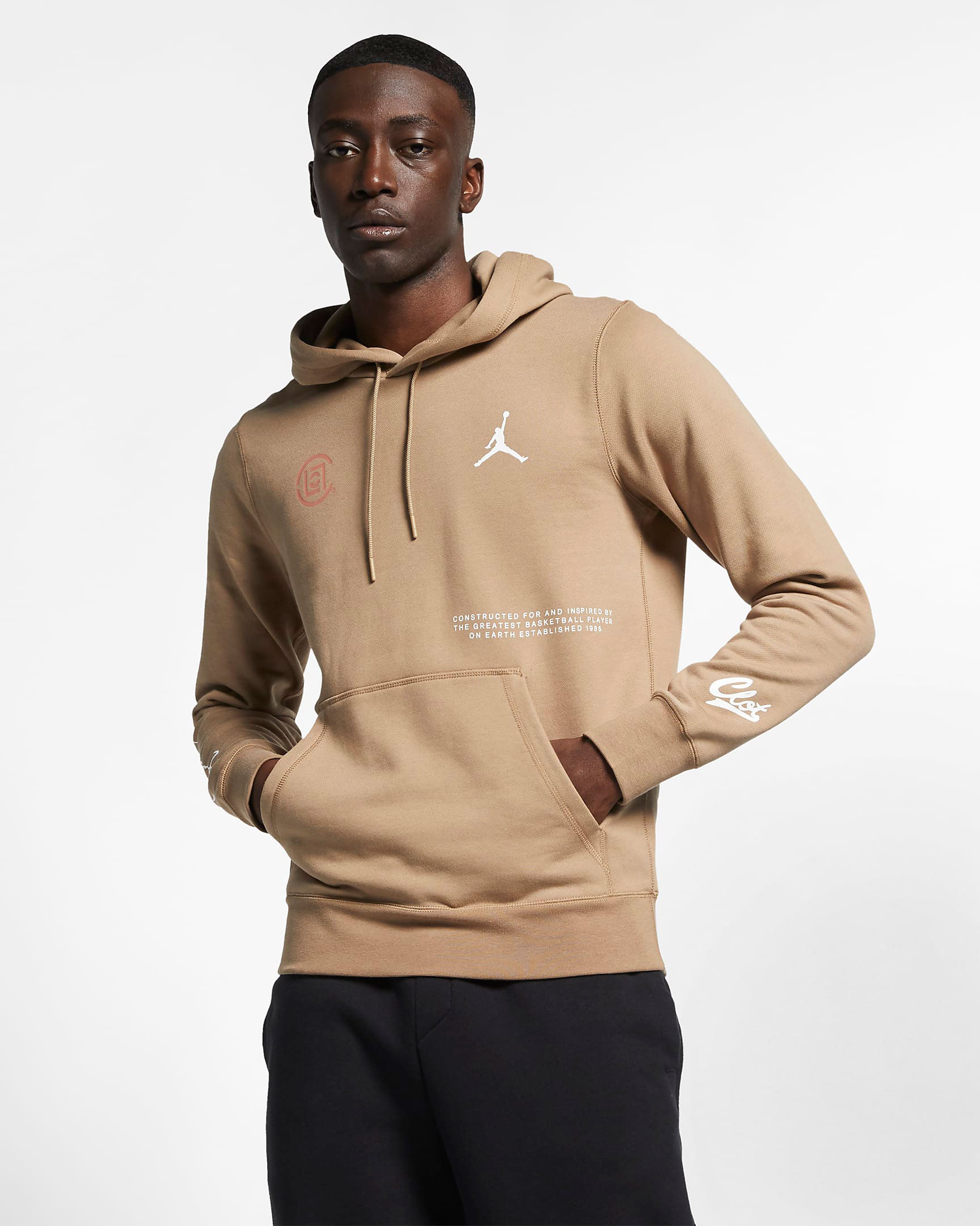 Air Jordan 14 Low CLOT Sepia Stone Hoodie | SneakerFits.com