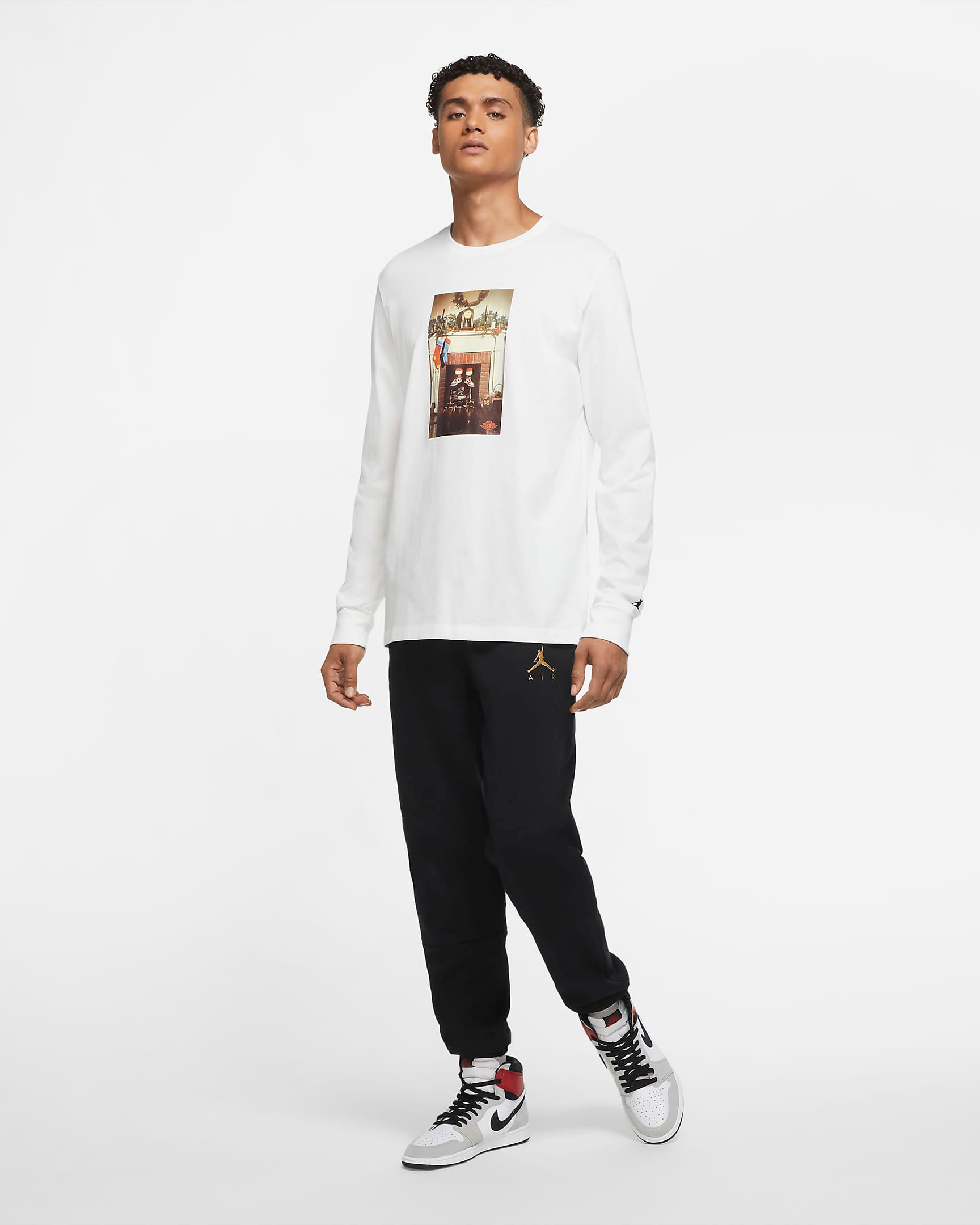 Jordan Santa Chimney Long Sleeve Shirt | SneakerFits.com