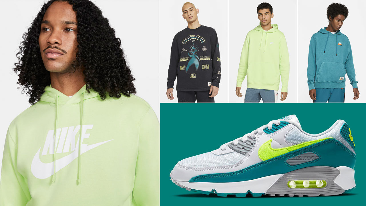 Nike Air Max 3 90 Hot Lime Shirts Clothing Outfits to Match