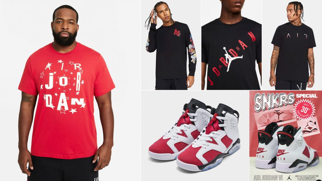 Air Jordan 6 Carmine 2021 Shirts to Match