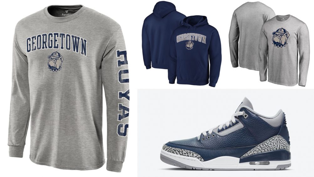 georgetown jordan 3 outfit