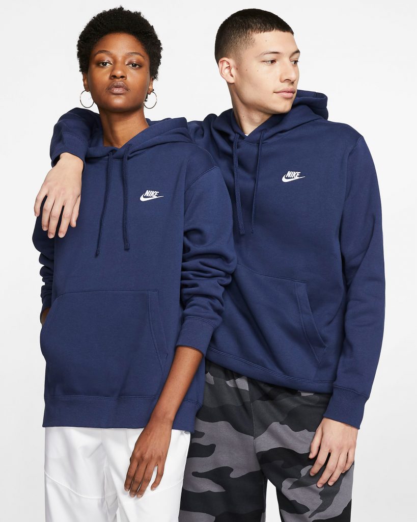 navy nike club tracksuit