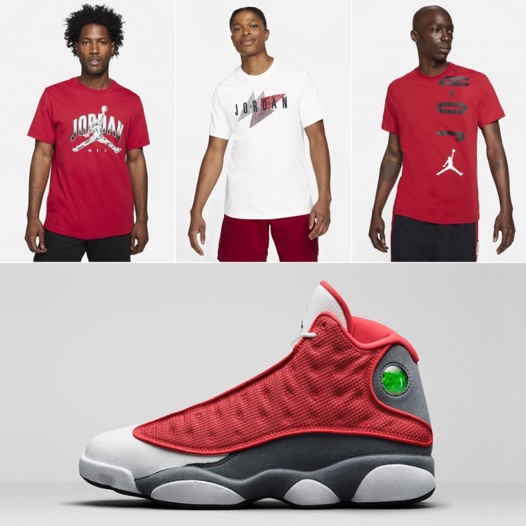 Shirts to Match the Air Jordan 13 Red Flint