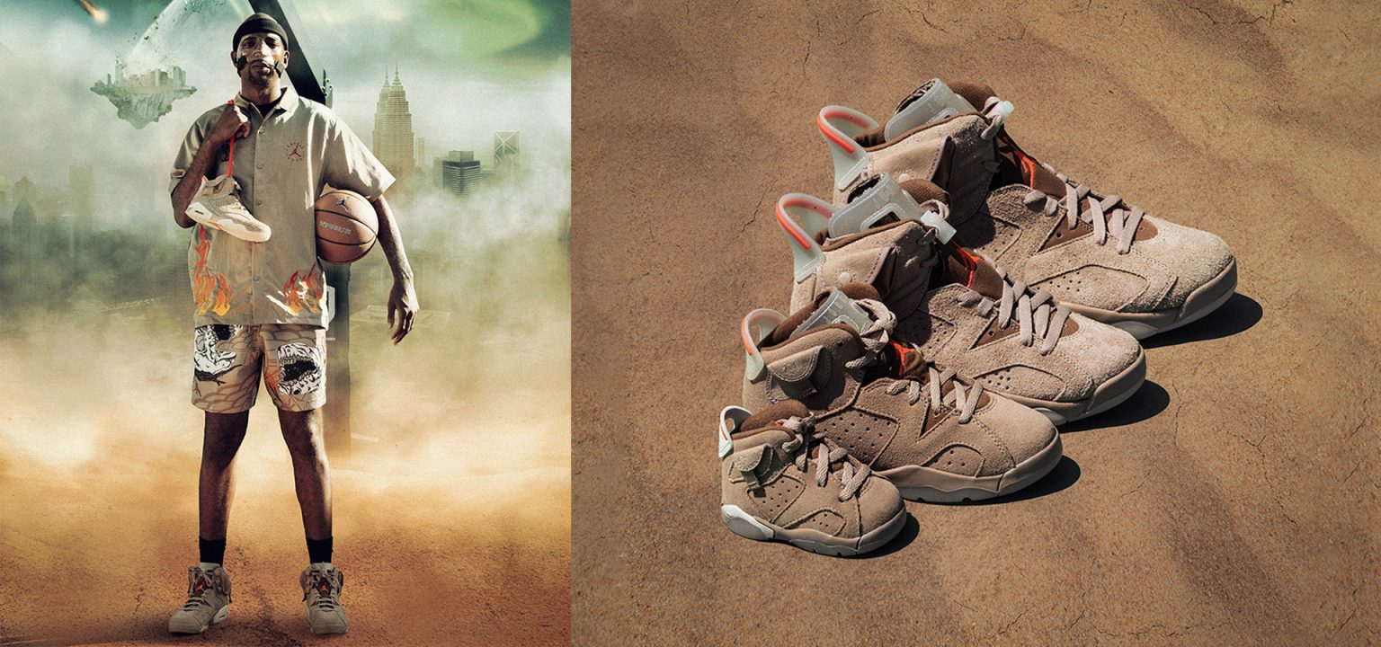 Travis Scott Air Jordan 6 British Khaki Shirts and Apparel