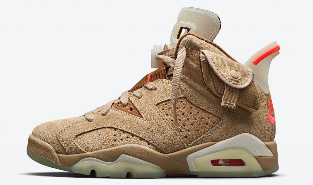 Travis Scott Air Jordan 6 British Khaki Shirts and Apparel