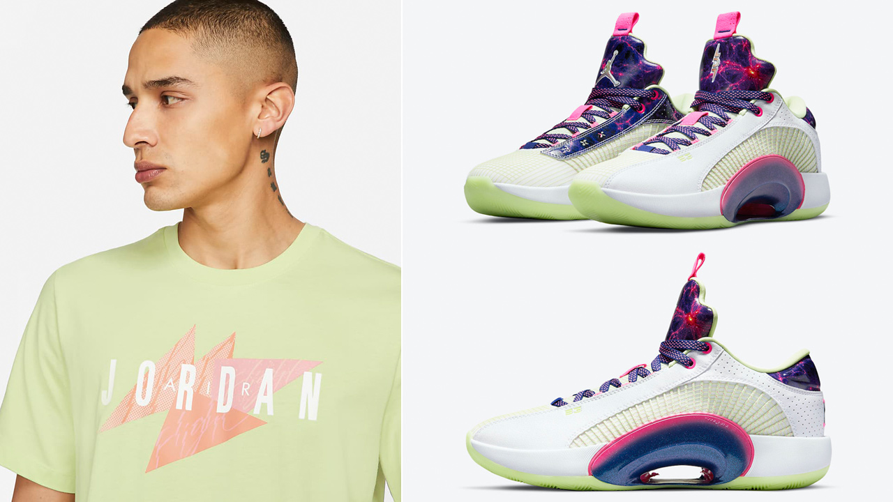 Air Jordan 35 Low Luka Cosmic Deception Shirts and Outfits