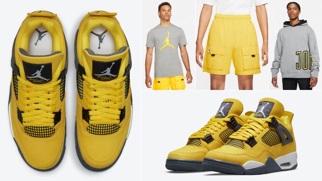 Air Jordan 4 Lightning 2021 Shirts Hats Clothing Outfits