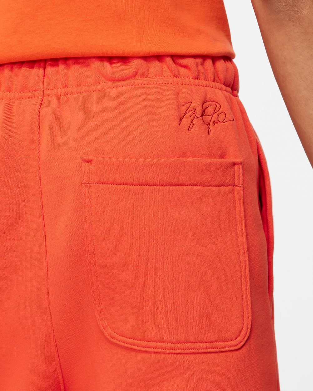 orange fleece pants