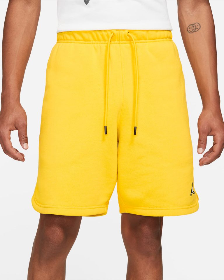 blue and yellow jordan shorts