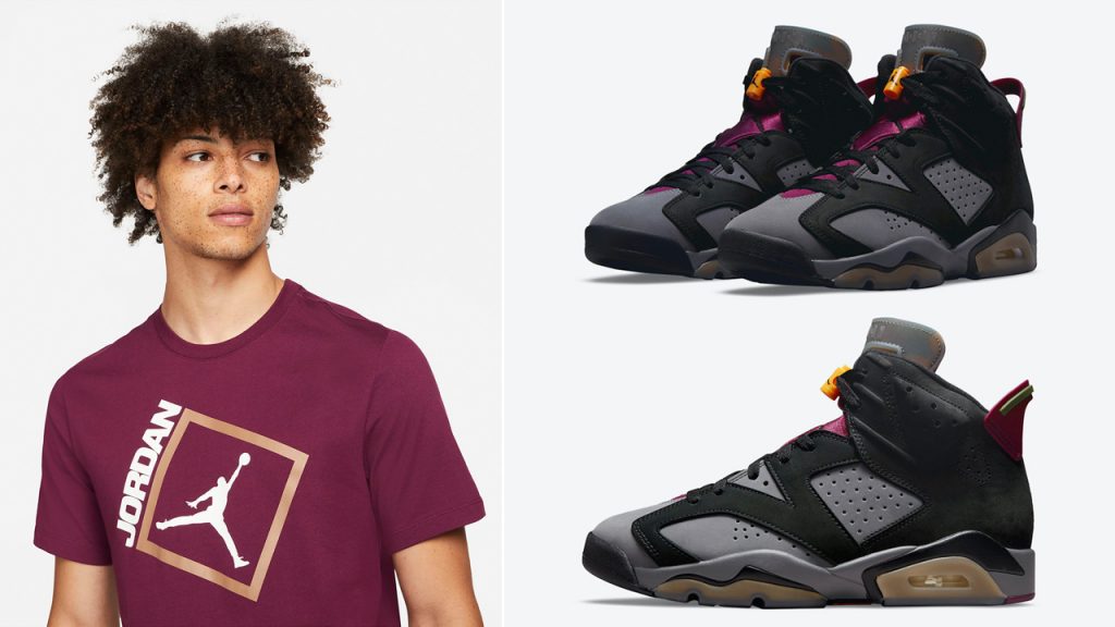 Air Jordan 6 Bordeaux Matching Shirt