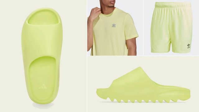 yeezy-slide-glow-green-shirt-clothing-outfits