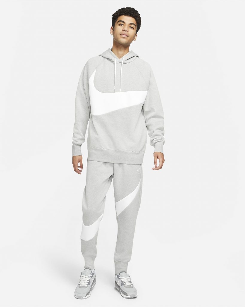 Nike Air Force 1 White Pure Platinum Hoodie Pants Outfit