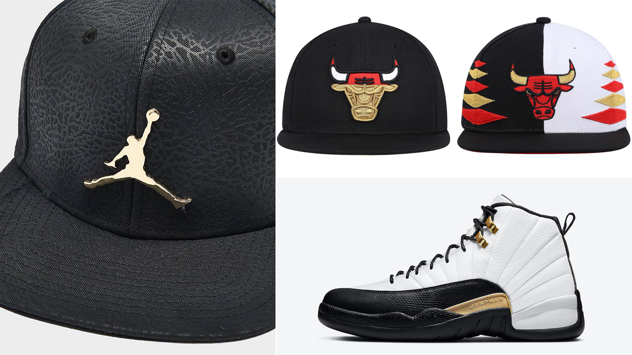 Air Jordan 12 Royalty Hats to Match