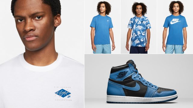 jordan-1-dark-marina-blue-matching-shirts